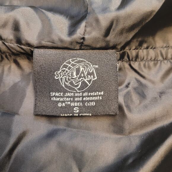 Space Jam Tune Squad Windbreaker Hoodie Men’s S Black VTG Style GVC - Picture 6 of 10